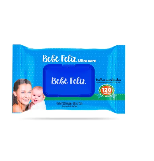 Bebê Feliz Toalha Umedecida c/ 120 unid